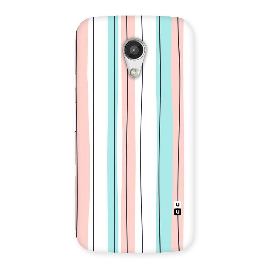 Pastel Tri Stripes Back Case for Moto G 2nd Gen