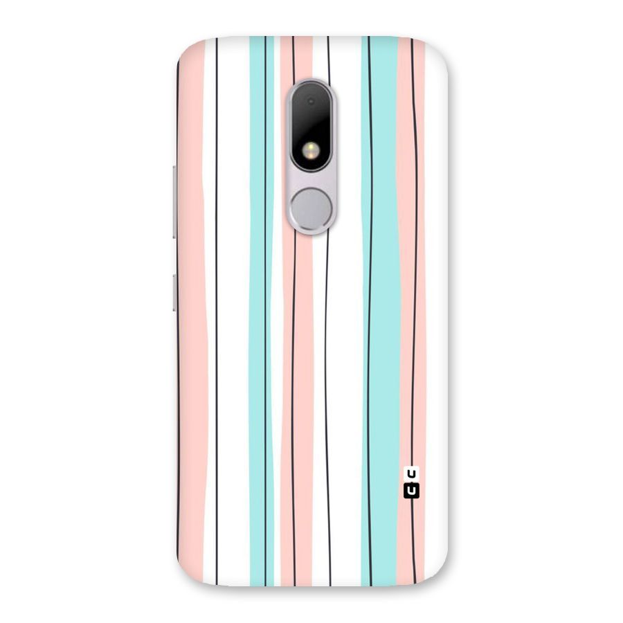 Pastel Tri Stripes Back Case for Moto M