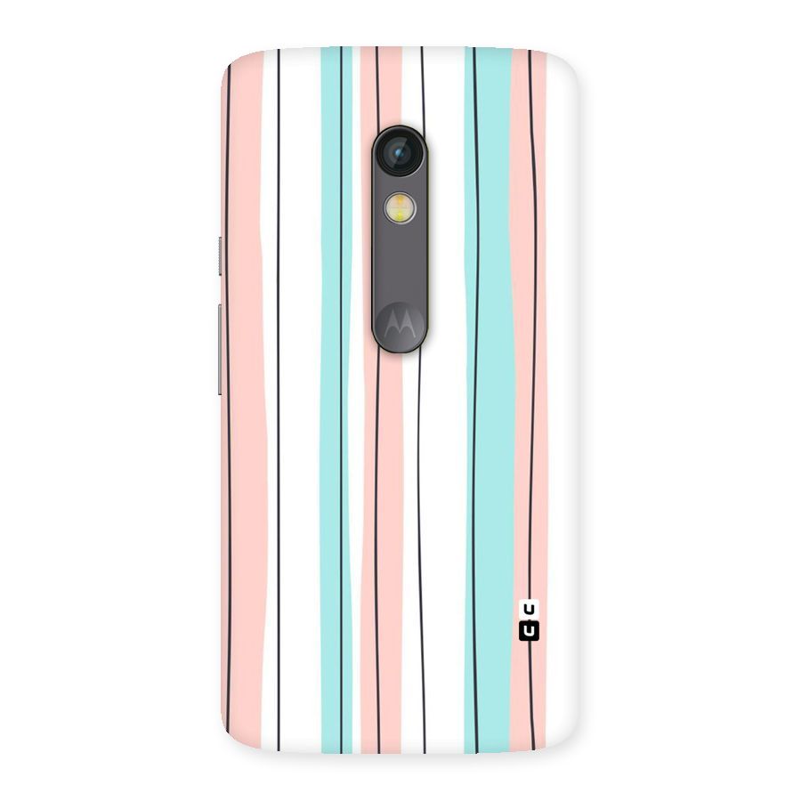 Pastel Tri Stripes Back Case for Moto X Play