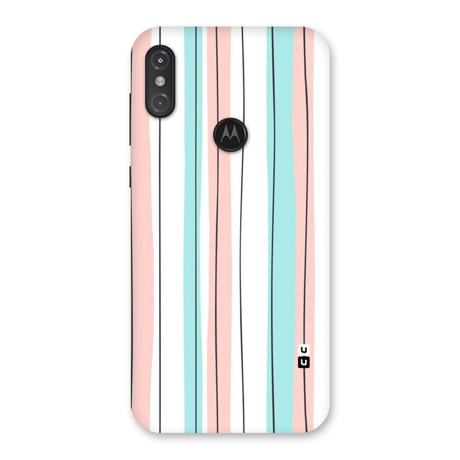 Pastel Tri Stripes Back Case for Motorola One Power