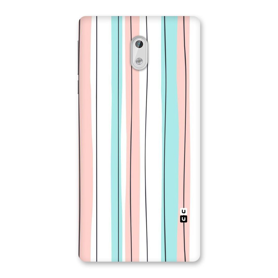 Pastel Tri Stripes Back Case for Nokia 3