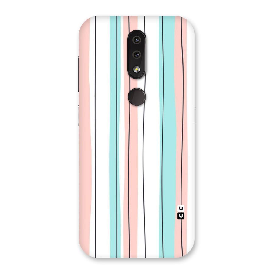 Pastel Tri Stripes Back Case for Nokia 4.2