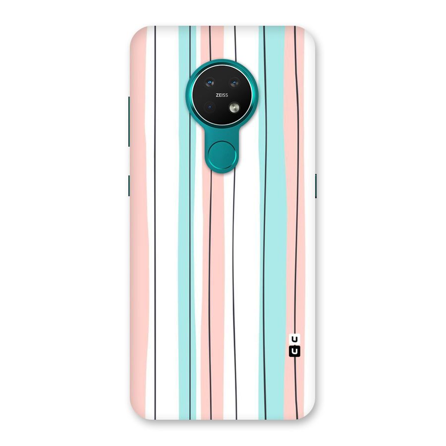 Pastel Tri Stripes Back Case for Nokia 7.2