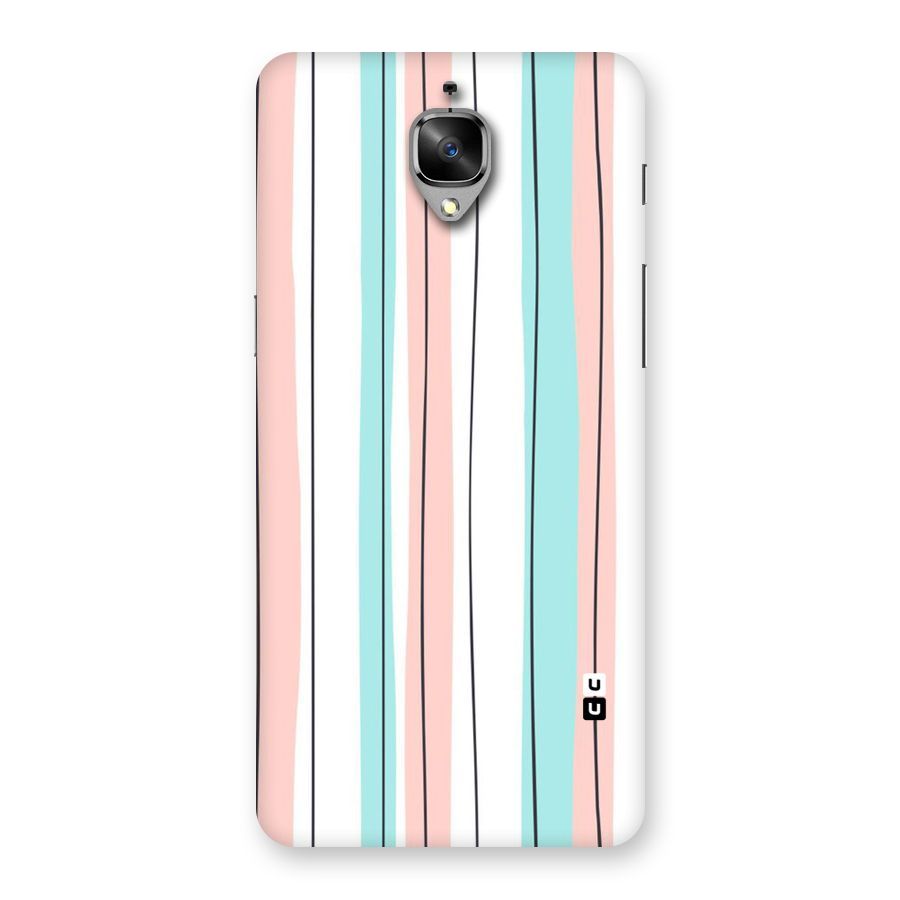 Pastel Tri Stripes Back Case for OnePlus 3T