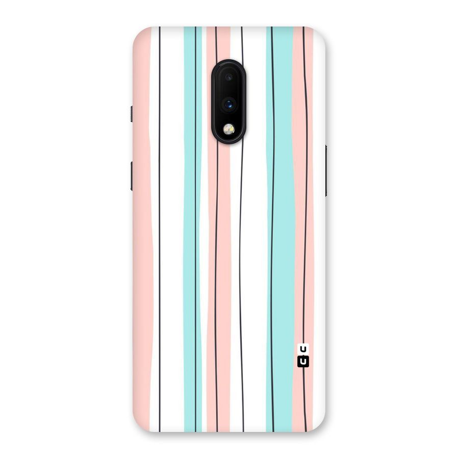 Pastel Tri Stripes Back Case for OnePlus 7