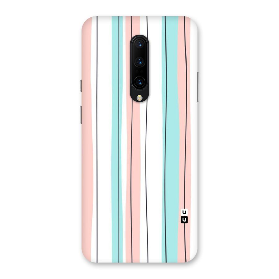 Pastel Tri Stripes Back Case for OnePlus 7 Pro