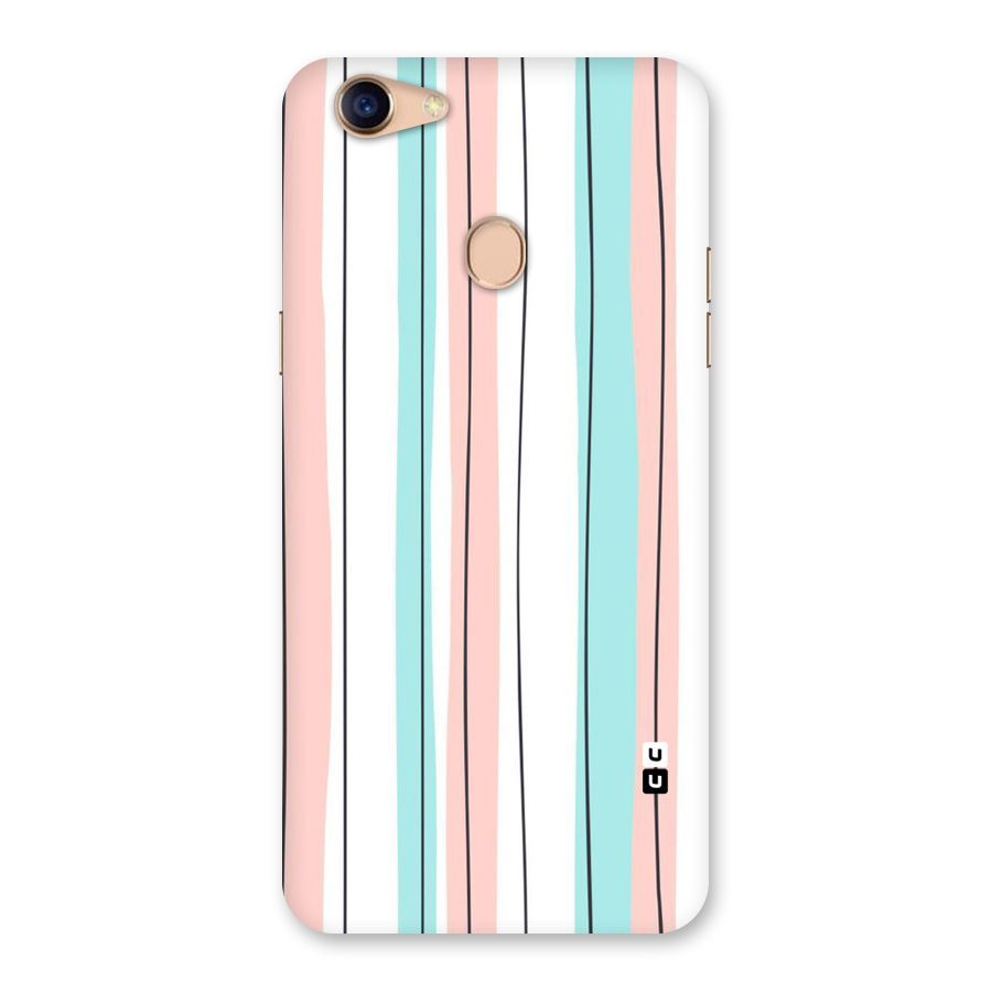 Pastel Tri Stripes Back Case for Oppo F5 Youth