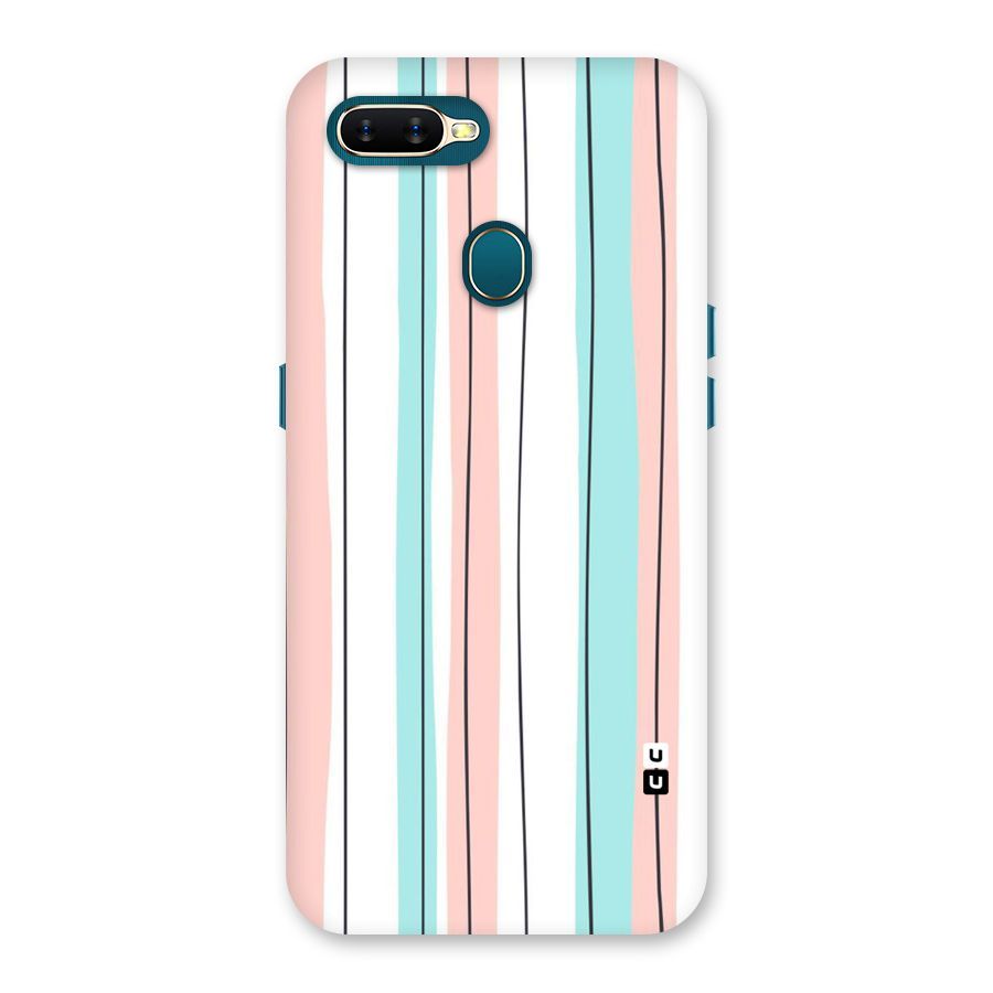 Pastel Tri Stripes Back Case for Oppo A11k
