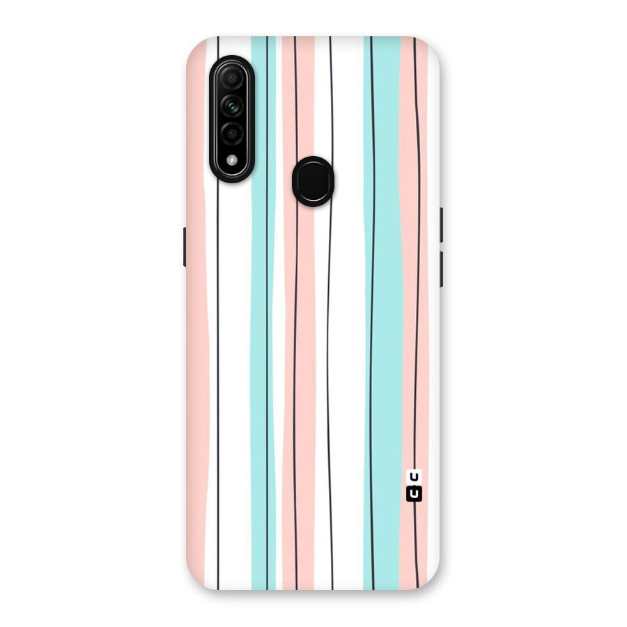 Pastel Tri Stripes Back Case for Oppo A31