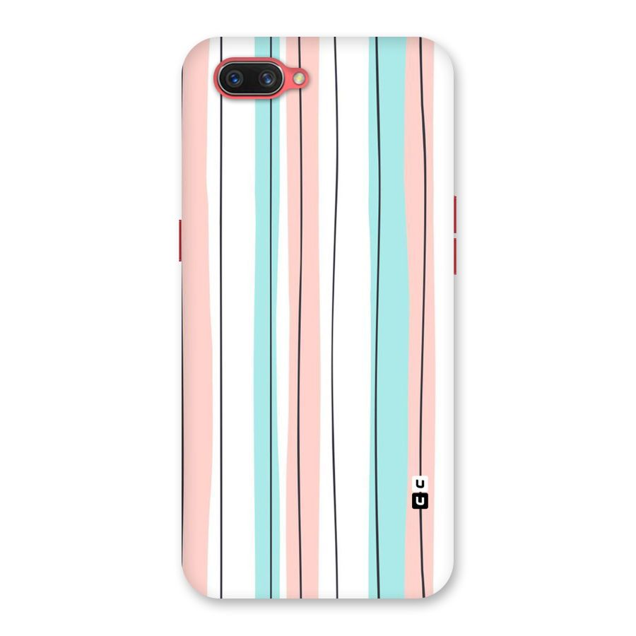 Pastel Tri Stripes Back Case for Oppo A3s