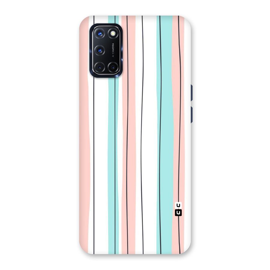 Pastel Tri Stripes Back Case for Oppo A52