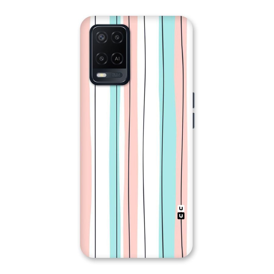 Pastel Tri Stripes Back Case for Oppo A54