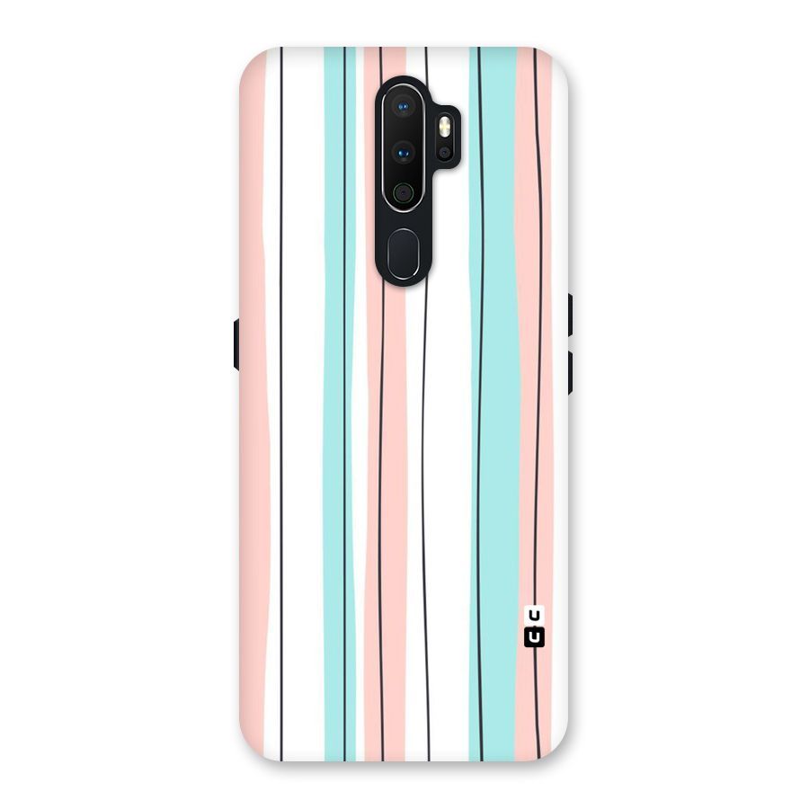 Pastel Tri Stripes Back Case for Oppo A5 (2020)