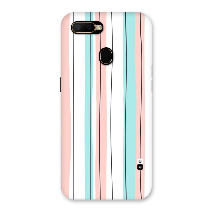 Pastel Tri Stripes Back Case for Oppo A5s