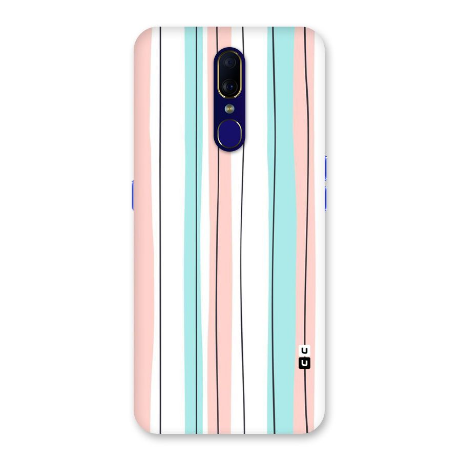 Pastel Tri Stripes Back Case for Oppo F11