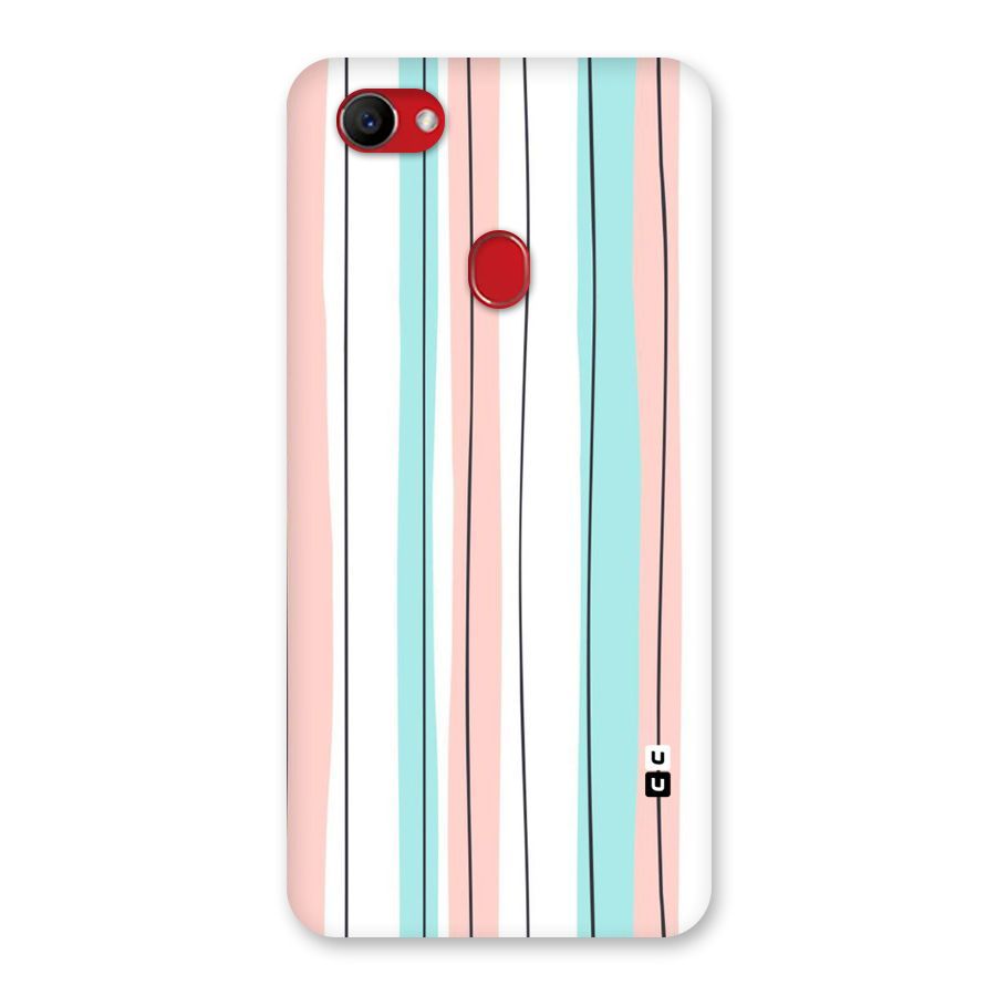 Pastel Tri Stripes Back Case for Oppo F7