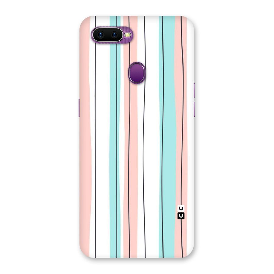Pastel Tri Stripes Back Case for Oppo F9