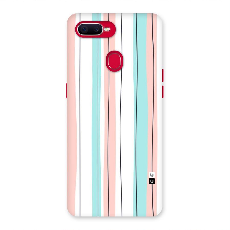 Pastel Tri Stripes Back Case for Oppo F9 Pro