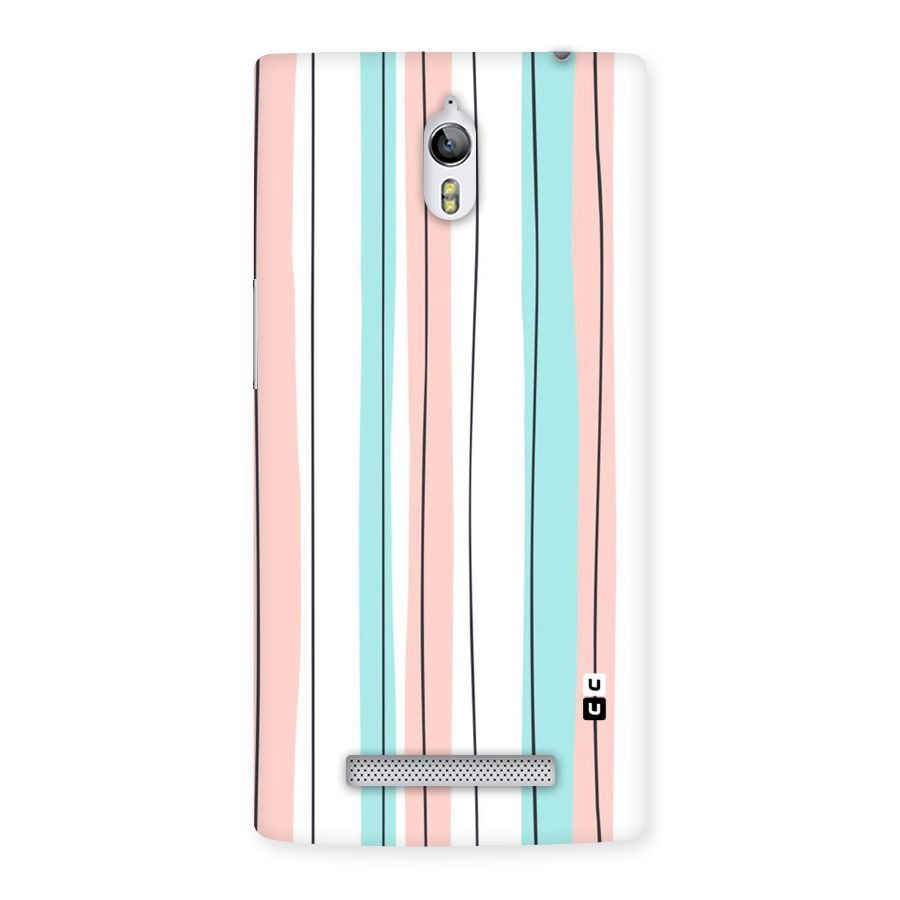 Pastel Tri Stripes Back Case for Oppo Find 7