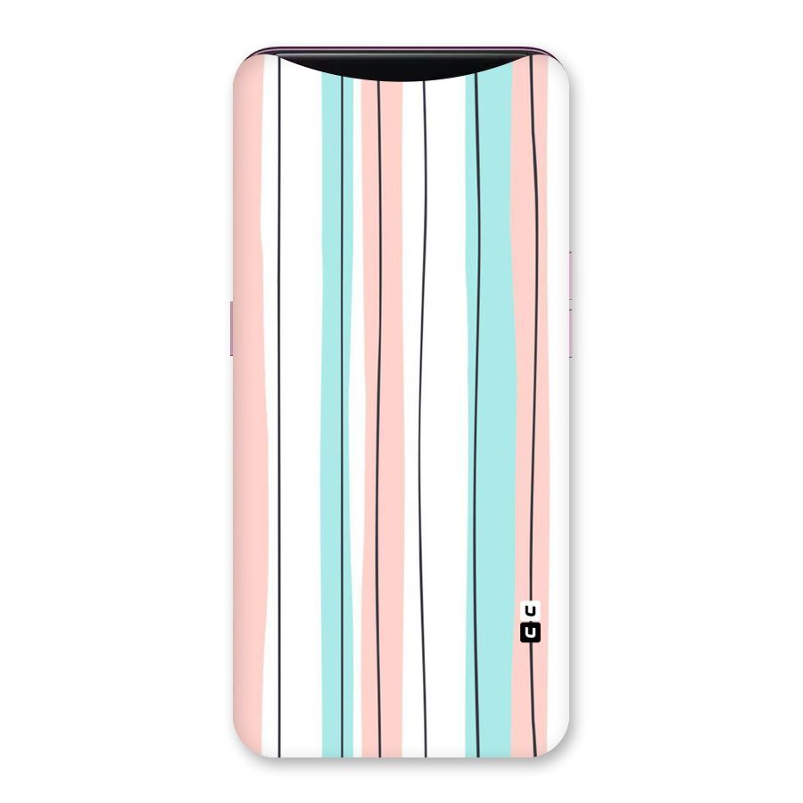 Pastel Tri Stripes Back Case for Oppo Find X
