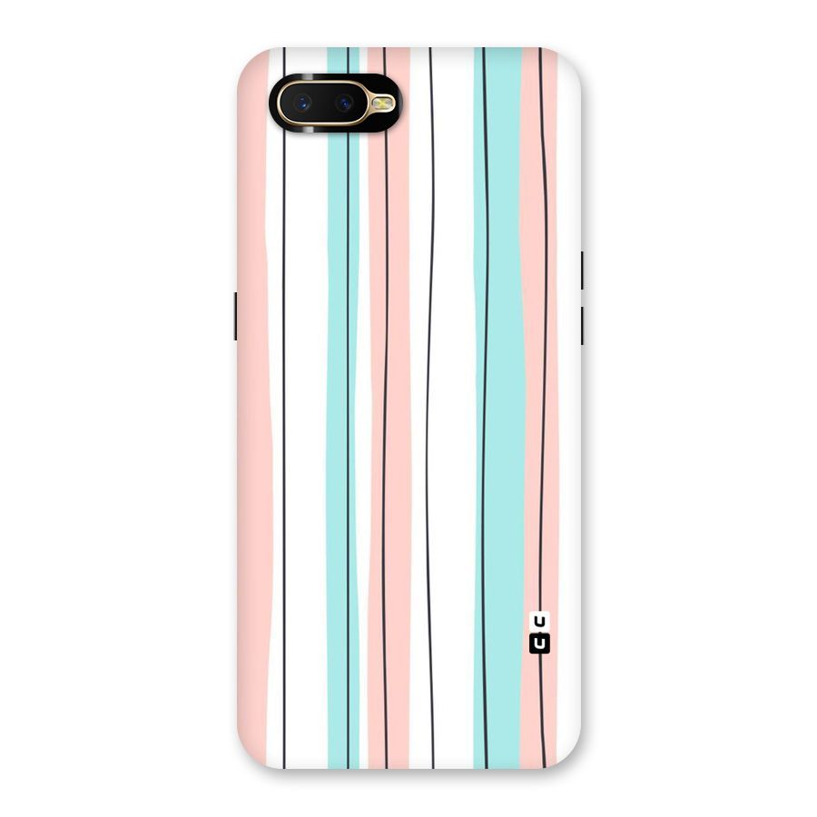 Pastel Tri Stripes Back Case for Oppo K1