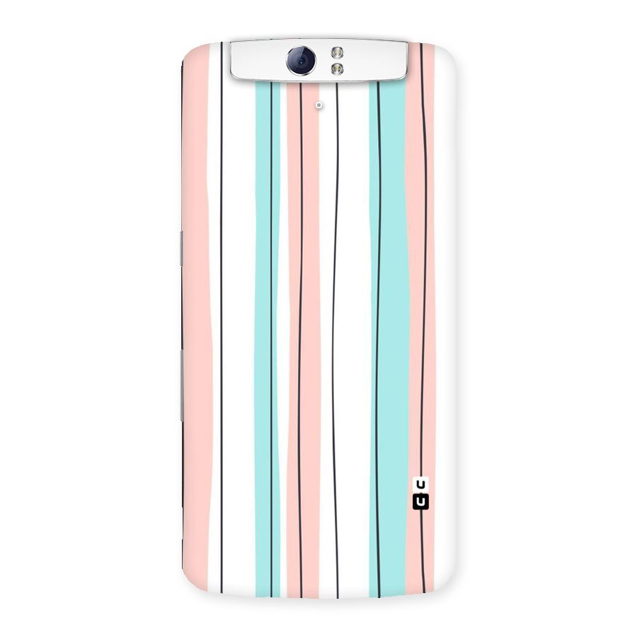 Pastel Tri Stripes Back Case for Oppo N1