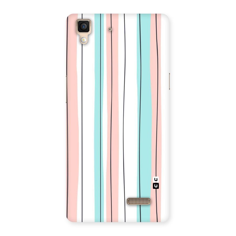 Pastel Tri Stripes Back Case for Oppo R7