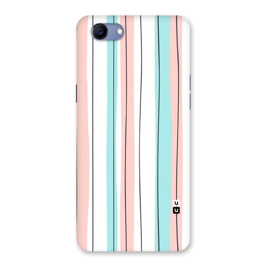Pastel Tri Stripes Back Case for Oppo Realme 1