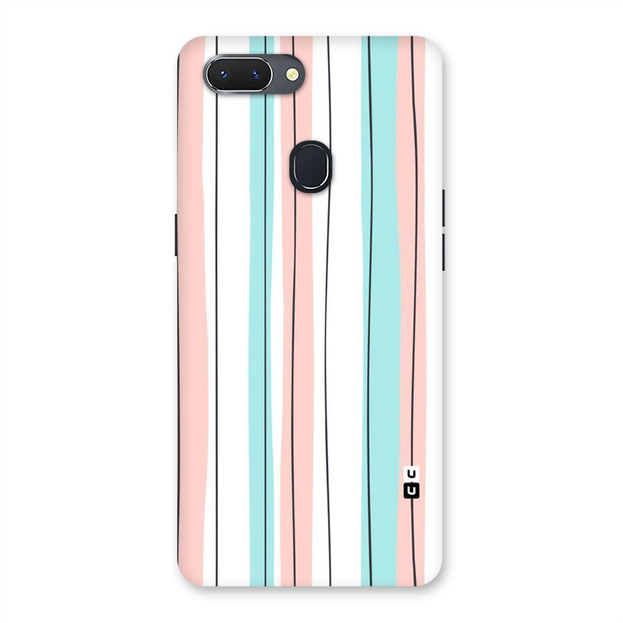 Pastel Tri Stripes Back Case for Oppo Realme 2