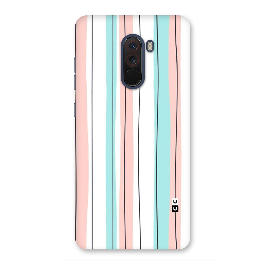 Pastel Tri Stripes Back Case for Poco F1