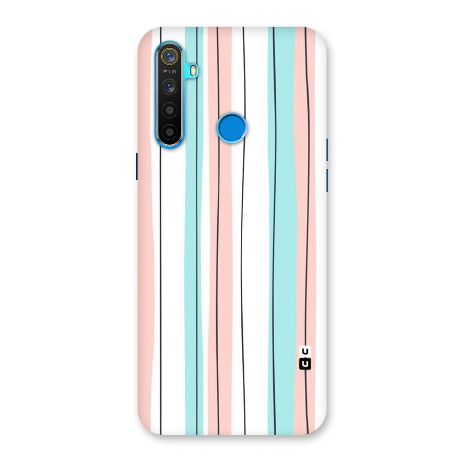 Pastel Tri Stripes Back Case for Realme 5