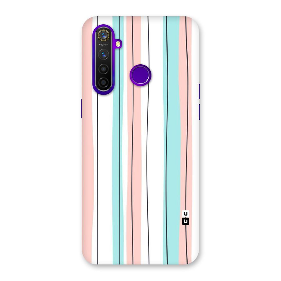Pastel Tri Stripes Back Case for Realme 5 Pro