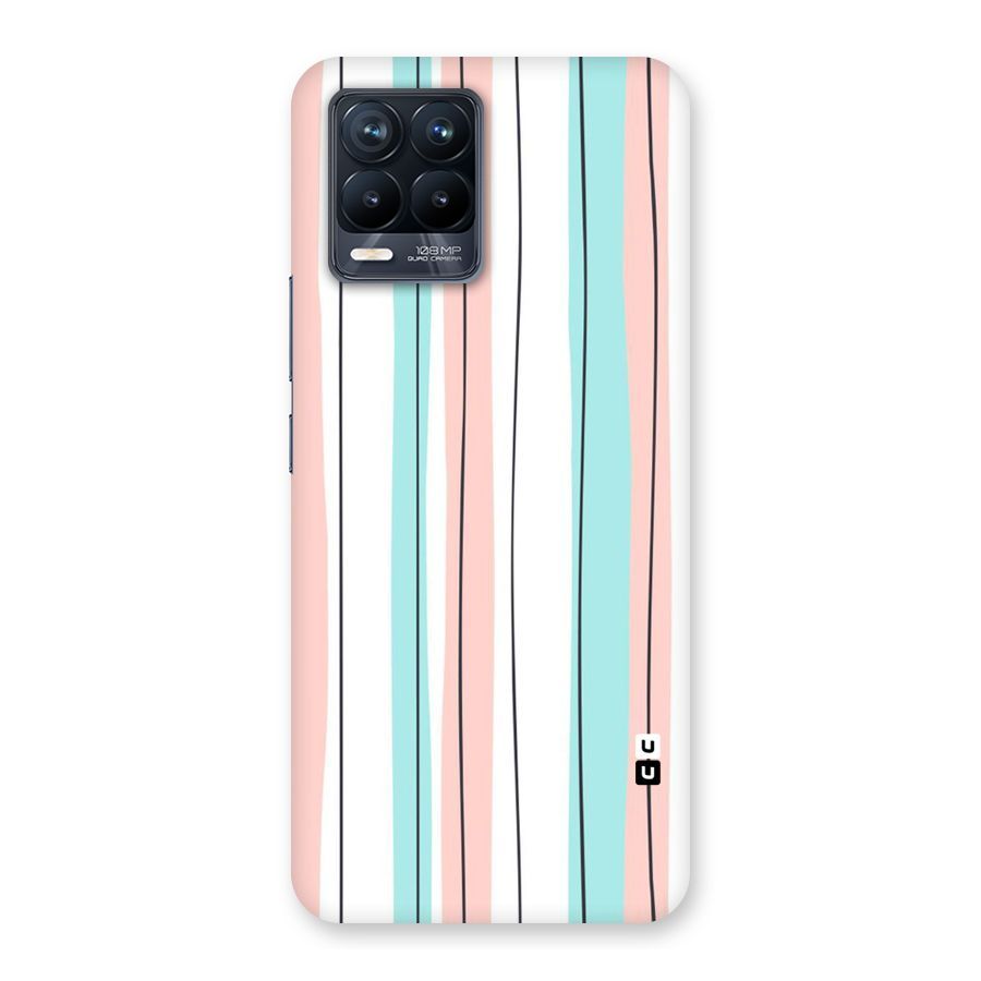 Pastel Tri Stripes Back Case for Realme 8 Pro