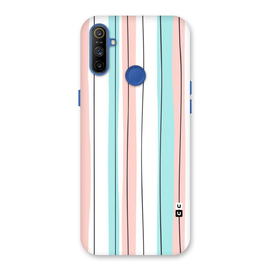 Pastel Tri Stripes Back Case for Realme Narzo 10A