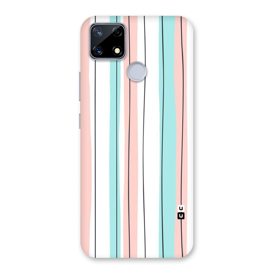 Pastel Tri Stripes Back Case for Realme Narzo 20