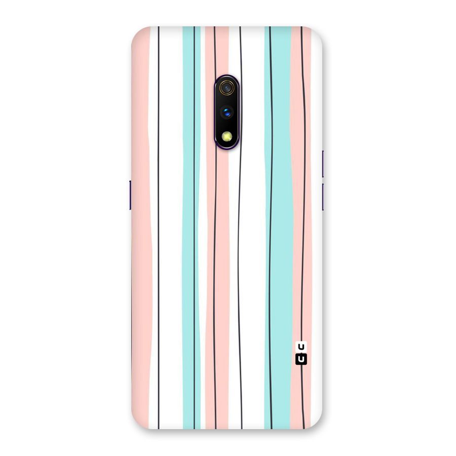 Pastel Tri Stripes Back Case for Realme X