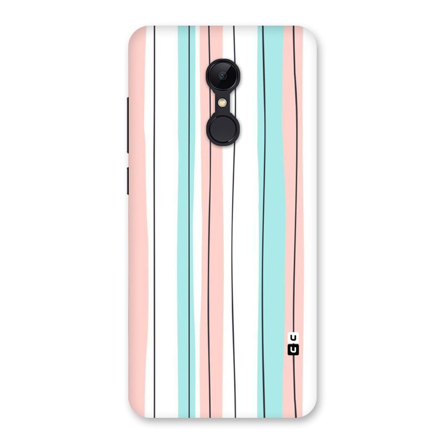 Pastel Tri Stripes Back Case for Redmi 5