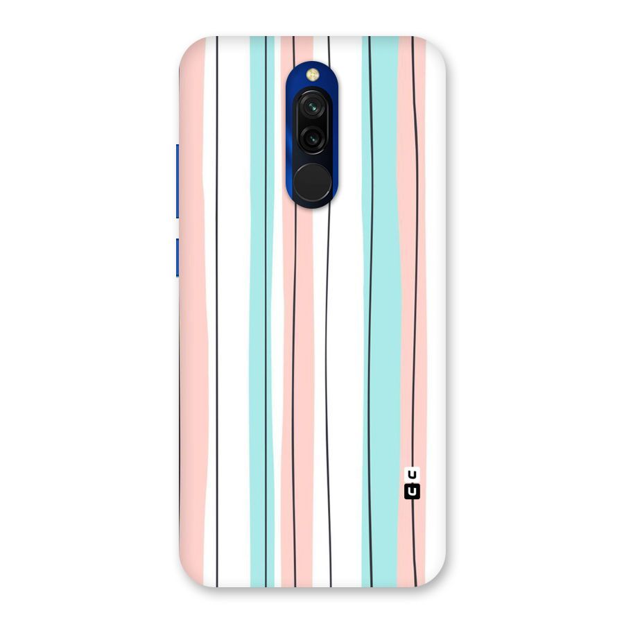 Pastel Tri Stripes Back Case for Redmi 8