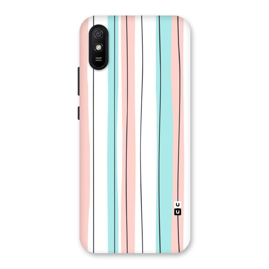 Pastel Tri Stripes Back Case for Redmi 9A