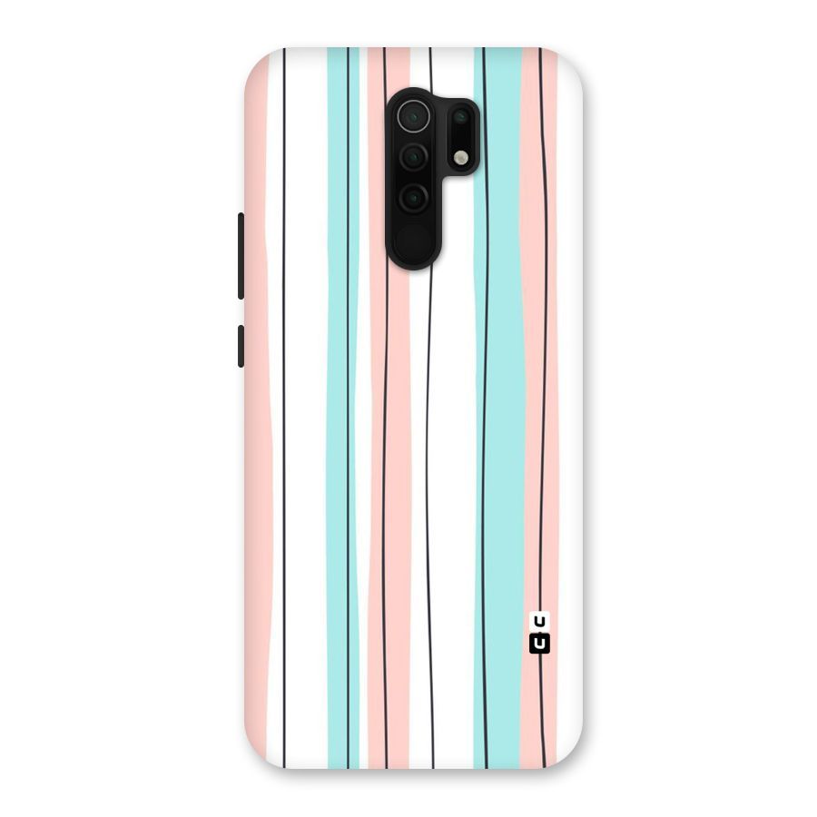 Pastel Tri Stripes Back Case for Redmi 9 Prime