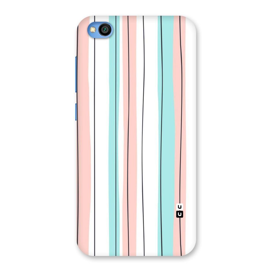 Pastel Tri Stripes Back Case for Redmi Go