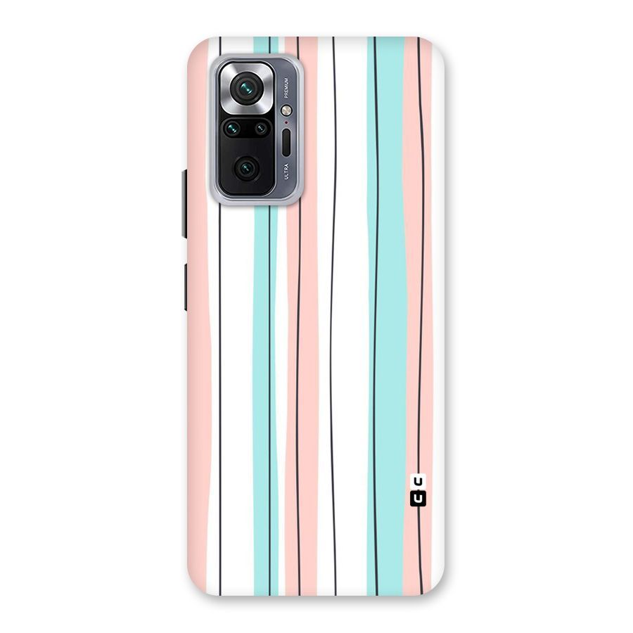 Pastel Tri Stripes Back Case for Redmi Note 10 Pro Max
