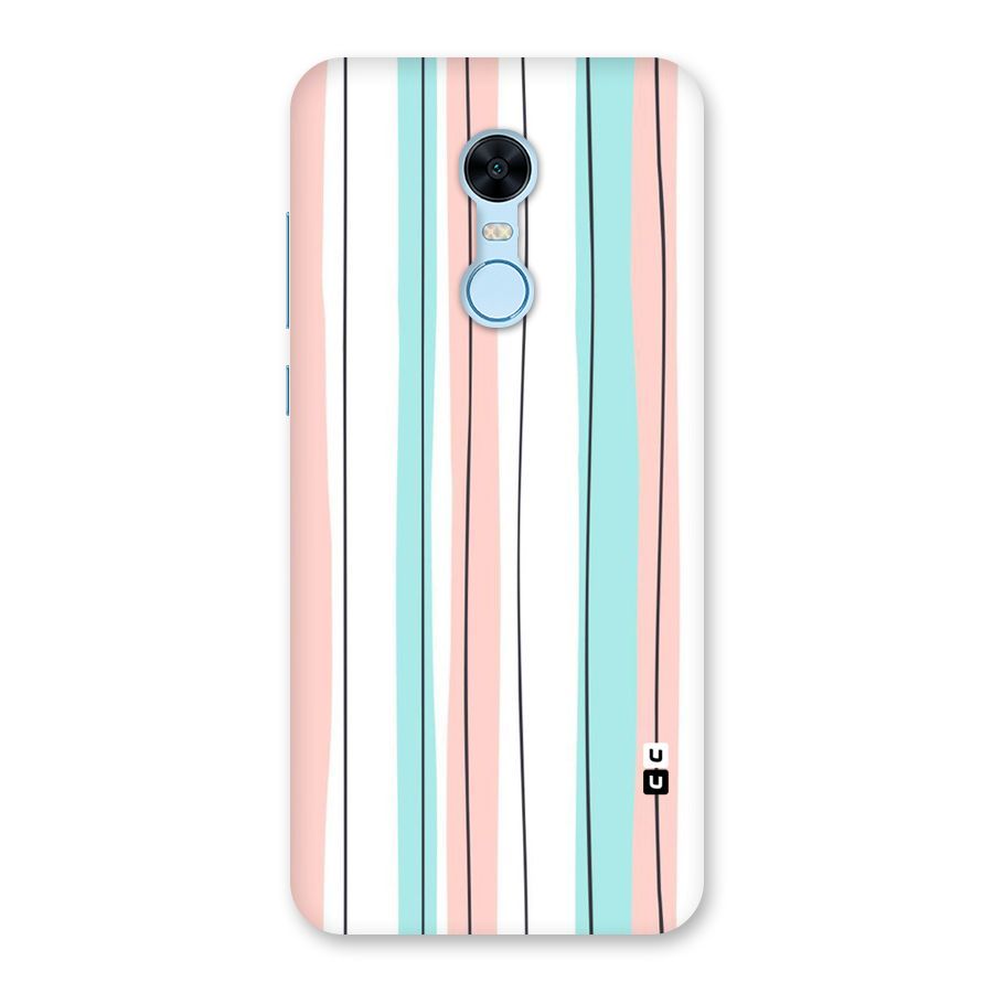 Pastel Tri Stripes Back Case for Redmi Note 5