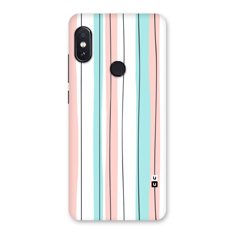 Pastel Tri Stripes Back Case for Redmi Note 5 Pro