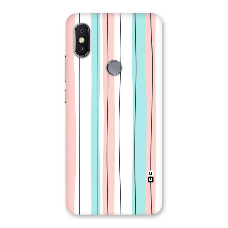 Pastel Tri Stripes Back Case for Redmi Y2