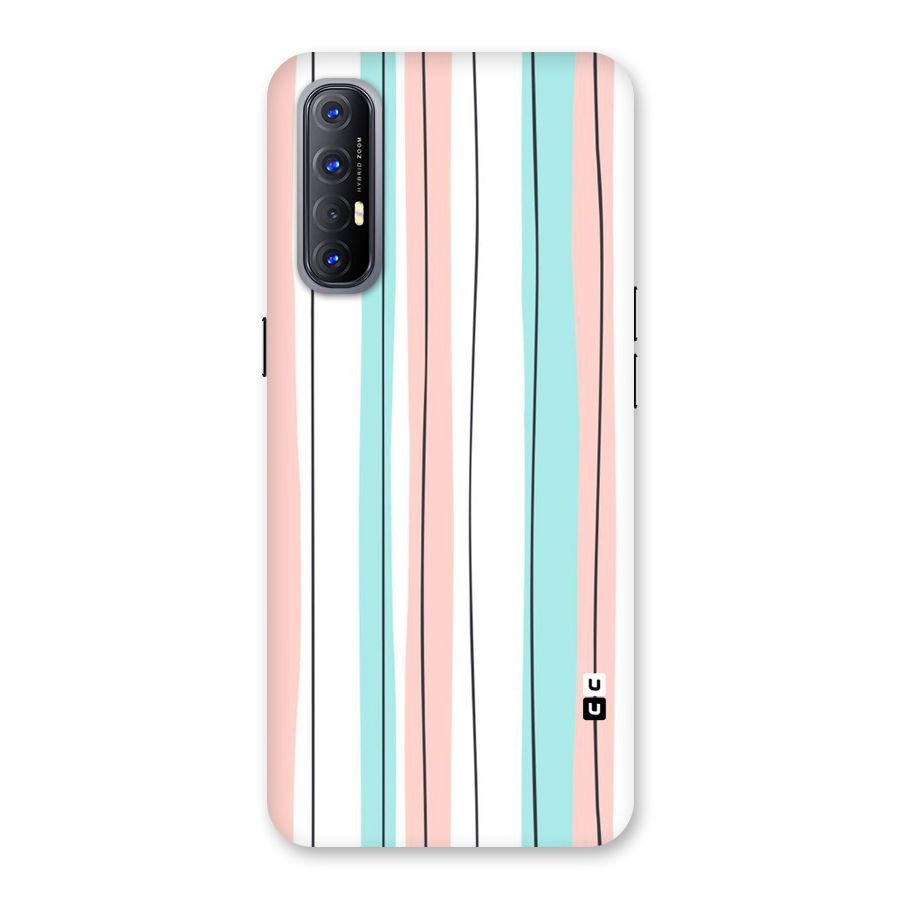 Pastel Tri Stripes Back Case for Reno3 Pro