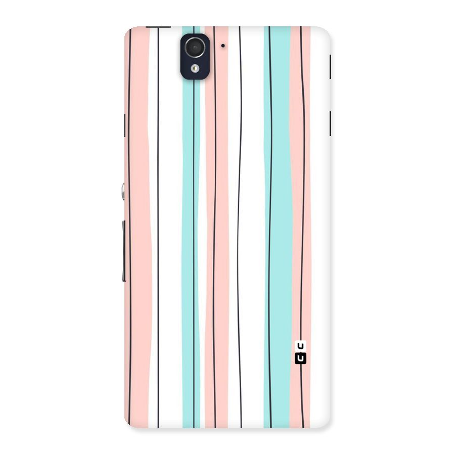 Pastel Tri Stripes Back Case for Sony Xperia Z