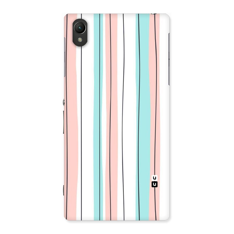 Pastel Tri Stripes Back Case for Sony Xperia Z1