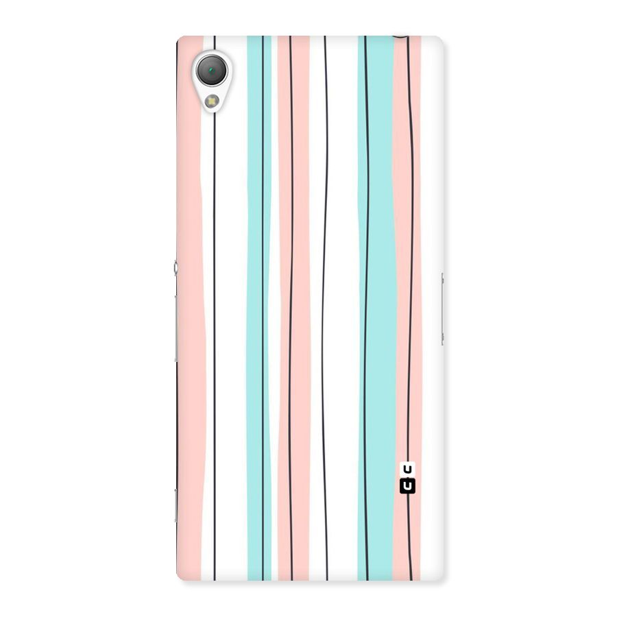 Pastel Tri Stripes Back Case for Sony Xperia Z3