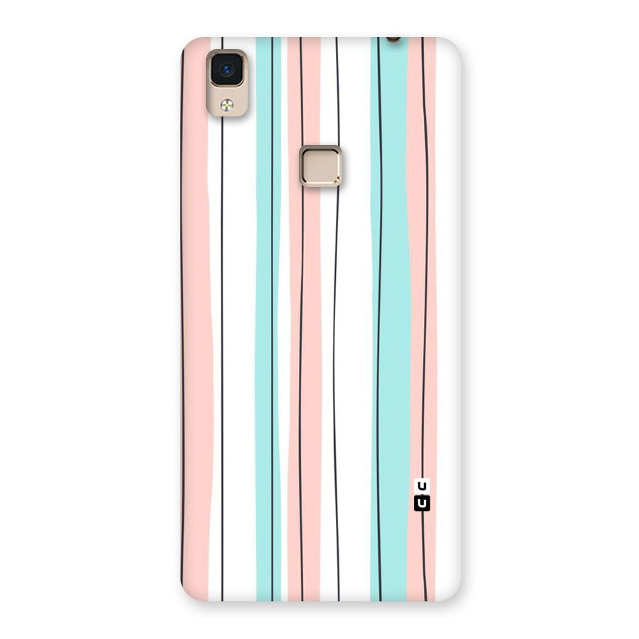Pastel Tri Stripes Back Case for V3 Max